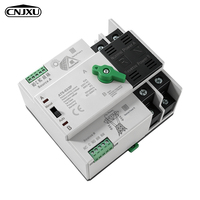 ATS monophasé sur rail DIN pour PV et onduleur, commutateur ATS double alimentation, transfert automatique ininterrompu 2P 63A 100A 125A