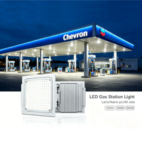 5 Yıl Garantili 100W 150W 200W IP66 Yüksek Parlaklıklı LED Benzin İstasyonu Tavan Lambası