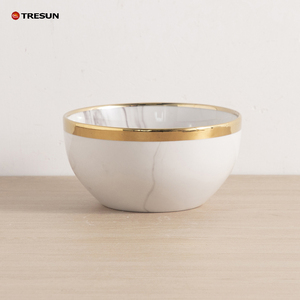Electroplated Gold Porcelain Ceramic <b>Dinnerware</b> <b>Set</b> Classic Plates Party Modern Dishe Plate Dish Plate for Party Plates for Home - Product Image 3