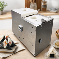 Machine à emballer les onigiri à prix d'usine, façonneuse de boulettes de riz triangulaires et enveloppeuse de nori, équipement de fabrication automatique