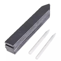 Silberne Schwarze Schiefer-Pflanzenetiketten mit Kreide im Modernen Stil, Großhandel 15x2cm für den Garten