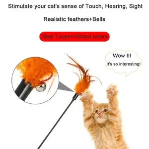 Juguete interactivo para perros gatos recarga Usb nuevo diseño forma más patrón gato láser juguete teaser varita para gatos - Product Image 4