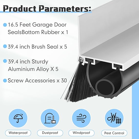 DQ-PP GARAGEDEUR AFDICHTING | 2,5m | 15mm x 80mm | zwart | vloerafdichting van EPDM | rubberen afdichting | garageafdichting | rubberen drempel | drempelafdichting bodemplaat