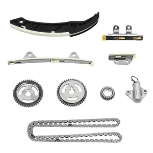 Timing Chain Kit 9PCS Chain Tensioner Guide Rails Gears Sprocket For Hyundai KIA G4LA 1.2 OEM 2432103000 2432103010 2442003000