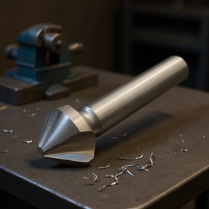 Ttake 90 Degree Countersink Hss Ta1230 Din 335 <b>C</b> 3 Flutes Cylindrical Shank For Metal Drilling - Product Image 3