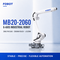 Robot industriel FOBOT à 6 axes PLC MB20-2060, robuste, charge utile de 20 kg, portée de 2060 mm, haute précision, assemblage, soudage, manutention