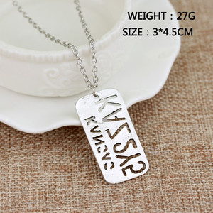 Collana Supernatural Dean targa e ciondolo stella Kansas <span class=keywords><strong>KAZ</strong></span> 2 y5 - Product Image 6