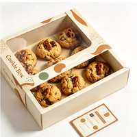 Boîte à biscuits avec logo, boîtes d'emballage personnalisées pour biscuits, boîte cadeau pour macarons pour boulangerie et confiserie