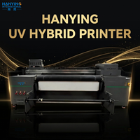 Machine d'impression hybride LED UV haute vitesse avec encre blanche et vernis, imprimante à plat grand format pour la décoration intérieure