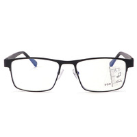 Lunettes de lecture photochromiques classiques en PC pour hommes et femmes, progressives multifocales, anti-lumière bleue, verres transparents, style professionnel et tendance Minya