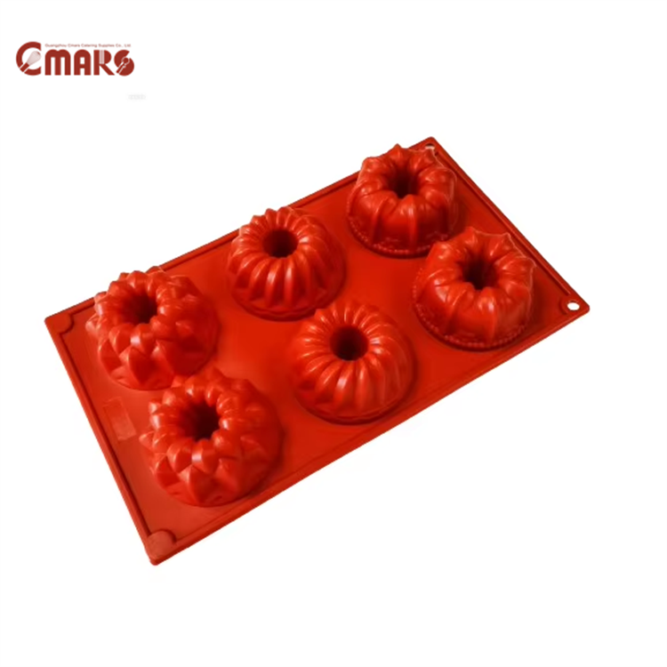 B-001-47 / Moule à pâtisserie en silicone - Fantaisie 6 cavités / FDA