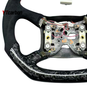 YTcarbon for Yukon Denali 99-02 Auto Parts Car <strong>Interior</strong> <strong>Accessories</strong> Modify Racing Style Custom Real Carbon Fiber Steering Wheel - Product Image 5