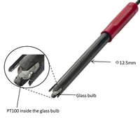 Sonde de pH en verre, électrode de pH, capteur de pH, pointe 0-14, référence scellée Ag/AgCl pour l'analyse de l'eau