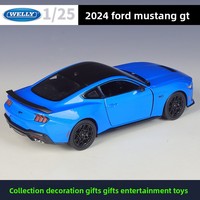 WELLY 1:25 2024 Ford Mustang GT Modèle de voiture en alliage moulé sous pression Série NEX pour garçons Collectionneurs Cadeau