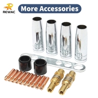 Kit de consommables et accessoires de remplacement pour torche de soudage MIG MAG Euro CO2 de haute qualité, col de cygne 14AK