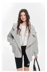 Sweat à capuche unisexe personnalisable avec double fermeture éclair, <span class=keywords><strong>veste</strong></span> de marque de créateur tendance printemps/automne, sweat-shirt, haut - Product Image 5