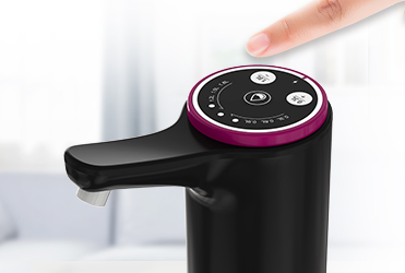 Black USB Rechargeable Water Pump Dispenser 800mAh For Home Office