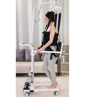 Chaise de transfert électrique contemporaine en acier, capacité 150 kg, portable, pour la maison, la salle de bain et la toilette, sécurisée