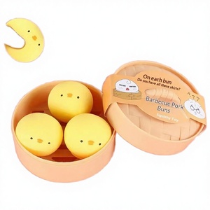 Kit de jouets anti-stress en forme de boulettes vapeur, pâte de riz glutineuse douce pour petites boulettes vapeur, jouet fantaisie amusant pour les personnes souffrant de stress - Product Image 2