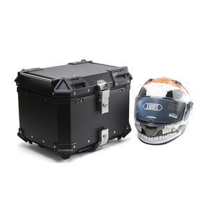 Boîtier supérieur universel personnalisé pour <span class=keywords><strong>moto</strong></span> 45L en alliage d'<span class=keywords><strong>aluminium</strong></span> noir Boîte de coffre pour <span class=keywords><strong>moto</strong></span> Boîte arrière pour scooter - Product Image 2