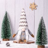 Nouvelle peluche tricotée sans visage Rudolph ornement décorations de Noël avec figurine de vieil homme de la forêt