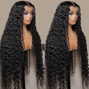 Wig Vendors Cheap Closure Lace Vietnamese Raw Human Hair Wigs Pre Plucked Deep Wave HD Lace Front Wig