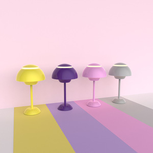 Nouvelle <span class=keywords><strong>lampe</strong></span> de table en forme de bourgeon de fleur métallique multicolore, lumière d'ambiance sans fil, <span class=keywords><strong>lampe</strong></span> de table décorative haut de gamme pour chambre à coucher. - Product Image 2