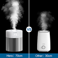 Humidificateur d'air ultrasonique à brume froide en acier inoxydable, modèle coréen très populaire, pour maison et grandes pièces