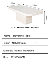 Table basse en travertin moderne décor à la maison Table Console en marbre naturel Table en travertin de luxe