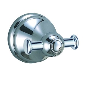 Double Coat <b>Hook</b> Zinc Alloy Classic <b>Chrome</b> Wall Mounted Bathroom Accessories for Home Bathroom - Product Image 3