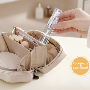 Flacons de parfum cylindriques modernes en verre personnalisables avec bouchon à vis, conteneurs portables pour sérum, soins de la peau, huiles essentielles, rechargeables - Product Image 4