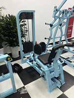 Machine commerciale d'abduction et d'adduction des hanches avec pile de poids en acier de 70 kg, entraîneur de cuisses intérieures et extérieures pour l'entraînement des muscles des jambes et des fessiers en salle de sport