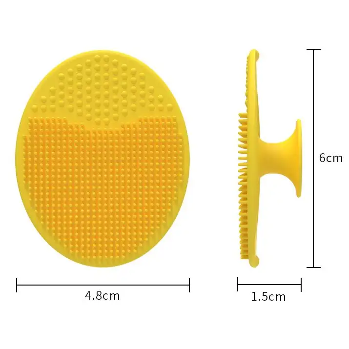 Sikat pembersih silikon kustom bantalan Cuci sampo kuas lembut pembersih wajah alat sikat wajah pembersihan dalam lembut