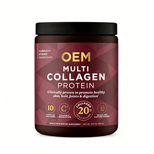 OEM ODM Polvo de Péptidos de Colágeno Múltiple GMP Halal 40 Porciones 404g con Vitamina C y Probióticos - Product Image 1