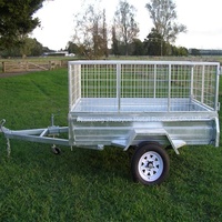 Remorque de transport robuste de 750 kg pour camions/tracteurs, idéale pour la ferme et le camping