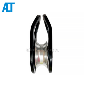 Poulie d'escalade de sauvetage en aluminium, poulie <span class=keywords><strong>à</strong></span> corde <span class=keywords><strong>à</strong></span> plaque latérale ouvrable 22KN pour systèmes d'arrêt de chute et aventures en plein air, vente en gros - Product Image 3
