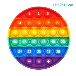 Juguete Sensorial de Silicona con Letras del Alfabeto Redondas y Cuadradas de Arcoíris, Juguete Antiestrés con Juegos de Presión - Product Image 6