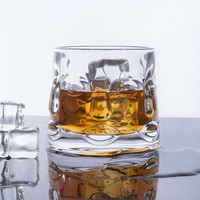 Ensemble de verres à whisky dans un coffret cadeau, articles de bar pour la maison, design minimaliste moderne, emballage en verre