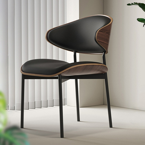 Prix de gros d'usine Chaises de salle à manger de <span class=keywords><strong>restaurant</strong></span> Siège en cuir PU Chaises de salle à manger de luxe au design moderne - Product Image 3