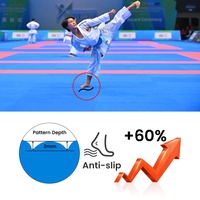 Tapis de puzzle de Tatami à emboîtement en mousse EVA tapis de sol d'exercice de gymnastique sportive 100*100cm tapis de Bjj de lutte de karaté de Taekwondo