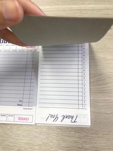 Enregistrement des plats du restaurant et carnet de commandes des clients, papier offset, reliure à pointes - Product Image 3