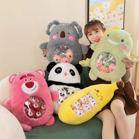 EN STOCK doux mignon kawaii peluches peluches fruits collation sac oreiller enfants fraise avocat banane carotte peluche en peluche jouet