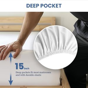 Nữ Hoàng Kích Thước Bộ Đồ Giường Đặt 4Pcs <span class=keywords><strong>Comforter</strong></span> Tấm Ga Giường Đặt Mềm Sợi Nhỏ Tấm Ga Giường - Product Image 4