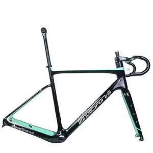 Factory 100% Toray T1000 carbon gravel bike frameset gravel frame carbon