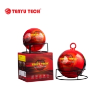 Extincteur à poudre sèche durable de 1,35 kg, conception innovante, boule rouge, agent mousseux pour salle, type classe B TENYU TY01-1350B