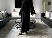 Robe Nuosha OEM, mode musulmane, Moyen-Orient, arabe, Dubaï, Malaisie, robe unie à bordure
