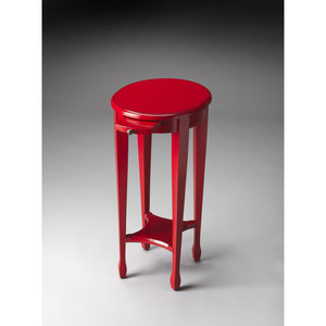 HMS 26 \ "tavolino ovale in legno rosso con ripiano per mobili da soggiorno - Product Image 6