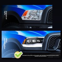 Kit de rétrofit de phares VLAND pour 1500 2500 3500 12V avec feux de jour à LED 4600 Lumens Neuf