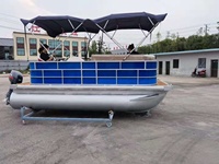 Bateau de pêche ponton flottant en aluminium, créatif, nouveau,