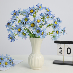 <b>Artificial</b> Daisy <b>Bouquet</b> Pink Plastic Wire Cloth High Simulation Nordic Style Home Decor - Product Image 2